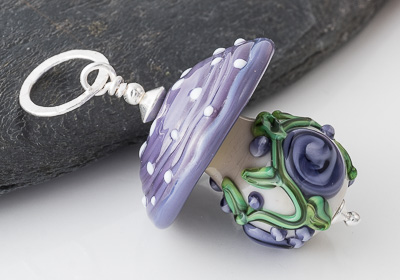 Toadstool Lampwork Pendant