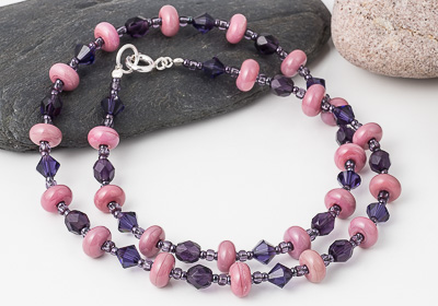 Pink and Purple Necklace