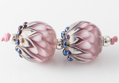 Lampwork Dahlia Beads