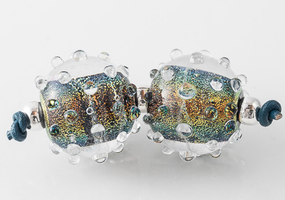 Dichroic Lampwork Beads