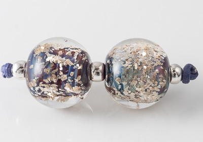 Glittery Lampwork Beads