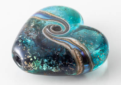 Lampwork Heart Bead