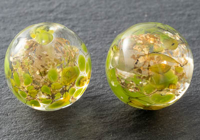 Glittery Lampwork Beads