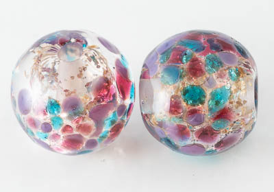 Glittery Lampwork Beads