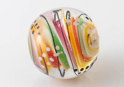 Swirly Lampwork Bead