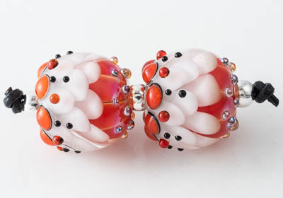 Lampwork Dahlia Beads