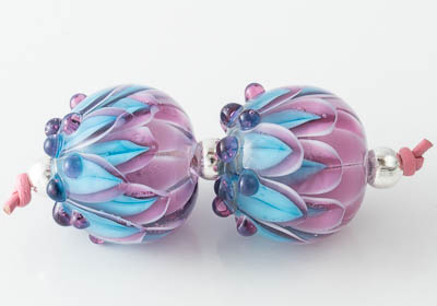 Lampwork Dahlia Beads