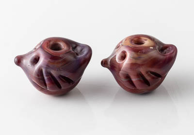 Lampwork Birdy Beads