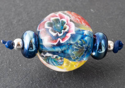 Lampwork Flower Bead Set