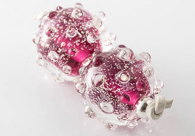 Red Lampwork Beads