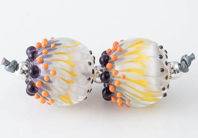 Lampwork Dahlia Beads