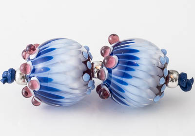 Lampwork Dahlia Beads