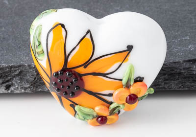 Lampwork Heart Bead