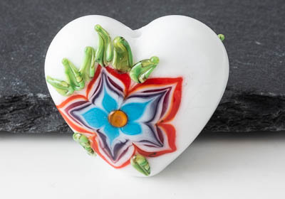 Lampwork Heart Bead