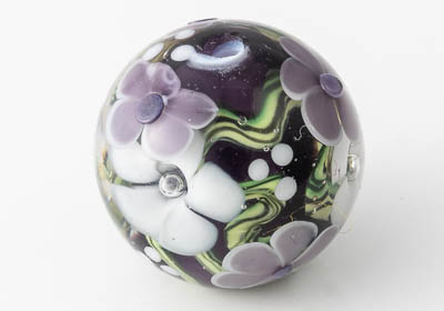 Flowery Lampwork Bead