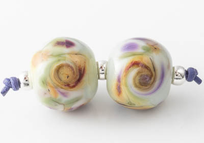 Lampwork Rose Beads