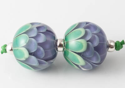 Lampwork Dahlia Beads