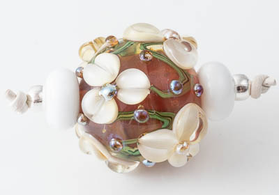 Flowery Lampwork Bead Set