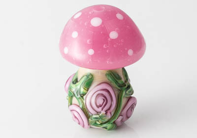 Toadstool Lampwork Bead