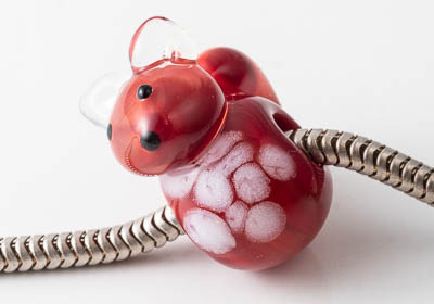 Lampwork Fox Charm Bead