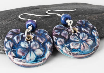 Ceramic Flowery Earrings