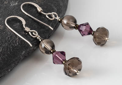 "Damara" Smoky Quartz Earrings