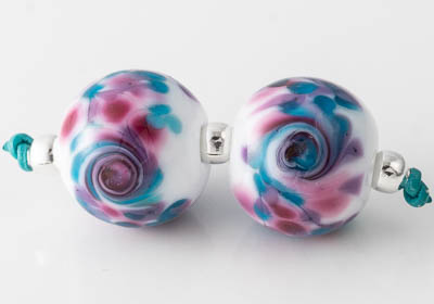 Swirly Lampwork Beads