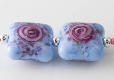 Rose Lampwork Beads