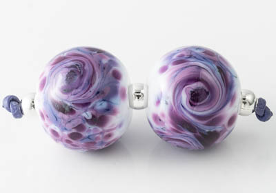 Swirly Lampwork Beads