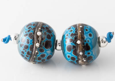 Turquoise Lampwork Beads