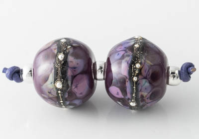 Purple Lampwork Beads