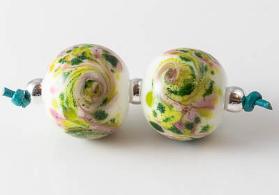 Swirly Lampwork Beads