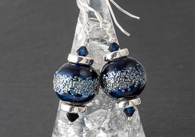 Shimmery Lampwork Earrings