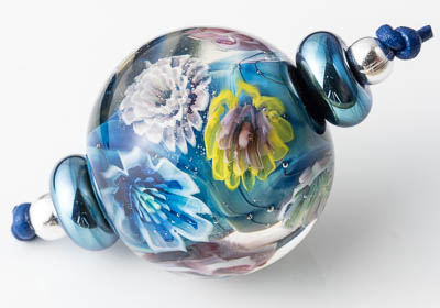 Lampwork Flower Murrini Bead Set