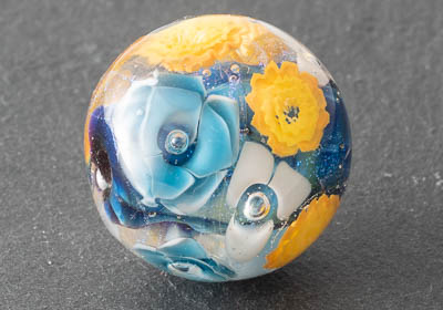 Lampwork Flowery Bead