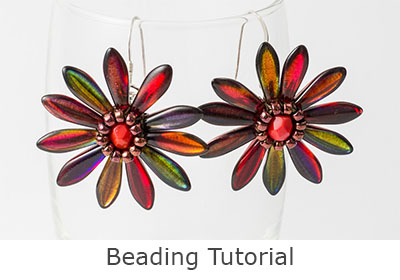 Beaded Bead Tutorial - Beaded Flower