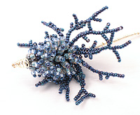 Sea Holly Beaded Flower by Ciel Creations