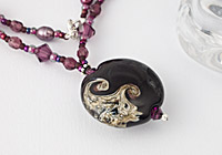 "Blackcurrant" Lampwork Necklace