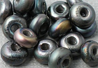 Spacer Beads - Silver Black