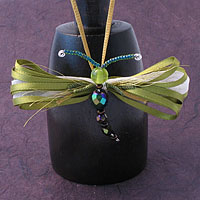 Green Bead Butterfly