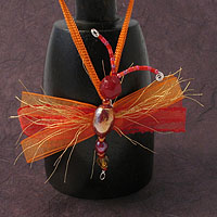 Orange bead butterfly