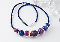 Silvered Glass Lampwork Necklace