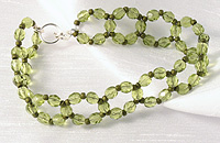 Green Fire-Polished Bracelet