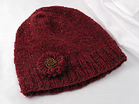 Russet 100% Wool Beanie Hat