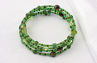 Peridot Memory Wire Bracelet
