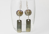 Grey Lampwork Earrings Grey Lampwork Earrings