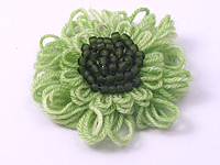Spring Green Flower Brooch