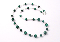 Malachite and Sterling Silver Necklace