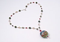"Poppy Field" Lampwork Necklace