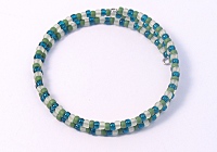 Mixed Green Memory Wire Bracelet